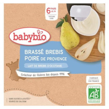Avis Gourdes Lactées Mes Brassés Lait de Brebis Poire Babybio 1