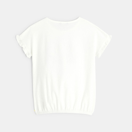 Avis T-shirt bouffant à motifs fantaisie jaune fille OKAIDI 3