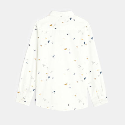 Avis Chemise imprimée de petits motifs blanche garçon OKAIDI 4