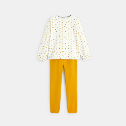 Avis Pyjama 2 pièces en molleton blanc fille OKAIDI 2
