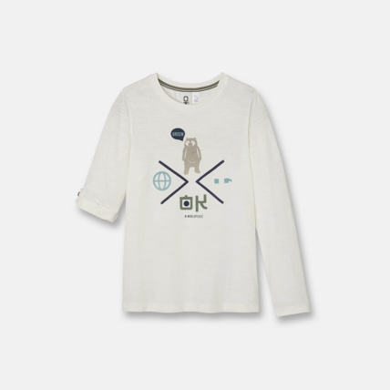 Avis T-shirt original blanc garçon OKAIDI 1