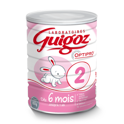 Avis Lait 2ème âge Optipro dès 6 mois Guigoz 1