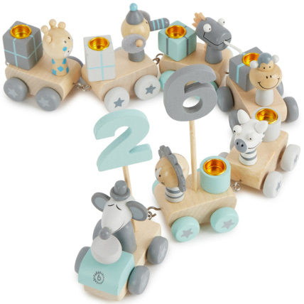 Avis Train d'anniversaire en bois Animaux BIECO 1