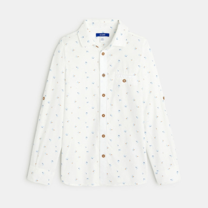 Avis Chemise imprimée blanche garçon OKAIDI 1
