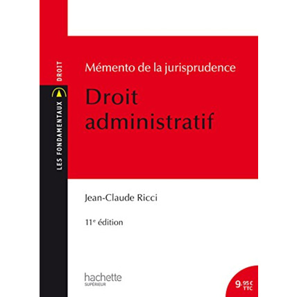 Avis Mémento de la jurisprudence Droit administratif Hachette Éducation 1