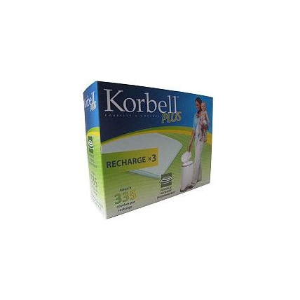 Avis Boîte de 3 recharges pour poubelle 26L KORBELL 1