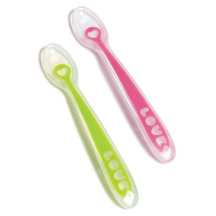 Avis Lot de 2 Cuillères en silicone doux Love MUNCHKIN 1
