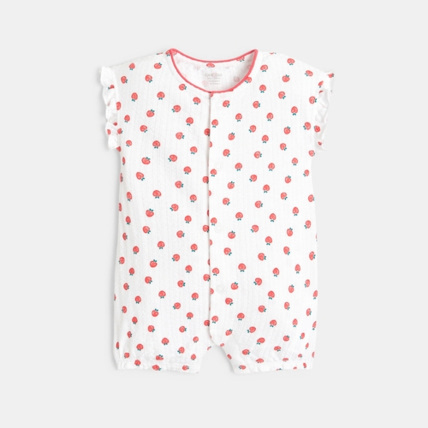 Avis Combi courte maille fantaisie motif fraises OBAÏBI 1