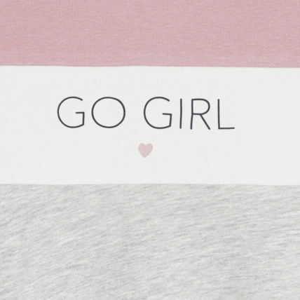 Avis Sweat-shirt à message Go Girl gris fille OKAIDI 3