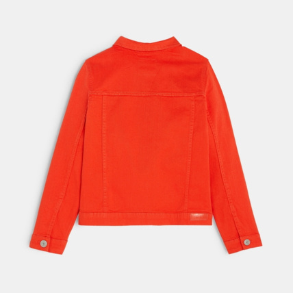 Avis Veste en toile orange fille OKAIDI 5