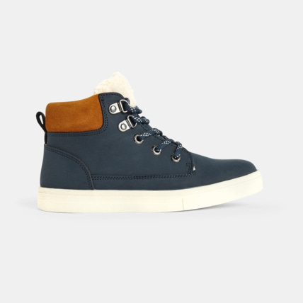 Avis Boots en cuir fourrées bleues garçon OKAIDI 1