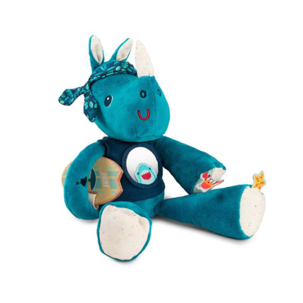 Avis Peluche multi-activités Marius le Rhino Lilliputiens 1