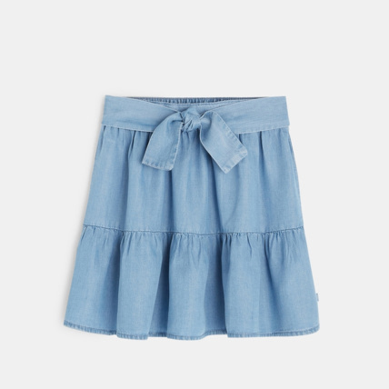 Avis Jupe volantée bleue fille OKAIDI 1