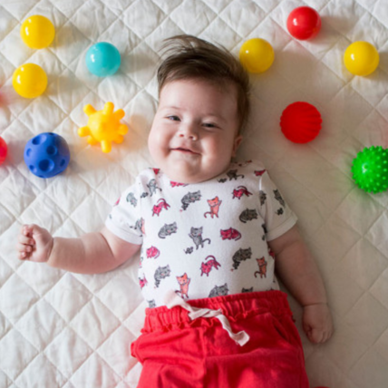 Avis Coffret de 5 balles bébé - éveil sensoriel Sevira Kids 3