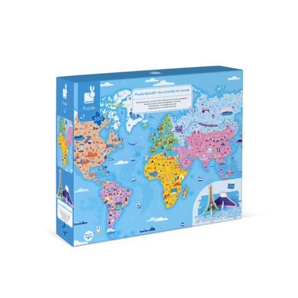 Avis Puzzle éducatif Curiosités du Monde 350 pcs JANOD 1