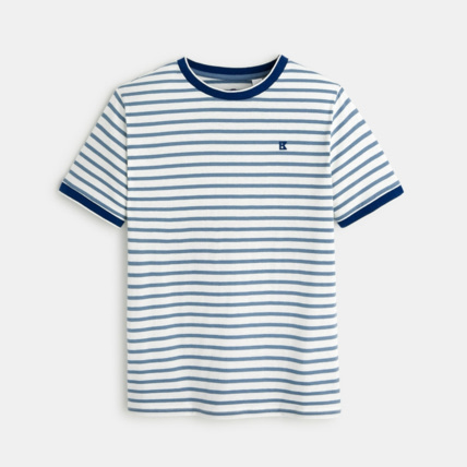 Avis T-shirt marinière bleu garçon OKAIDI 1