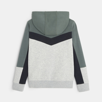 Avis Sweat-shirt 3 couleurs à capuche gris garçon OKAIDI 3