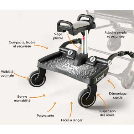 Avis Planche à roulettes BuggyBoard Maxi+ (Planche et siège) LASCAL 4