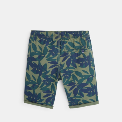 Avis Bermuda toile imprimé camouflage vert garçon OKAIDI 3