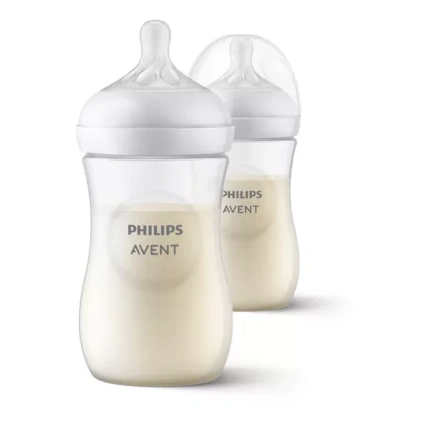 Avis Lot de 2 biberons Natural à Réponse Naturelle 260ml Philips Avent 1