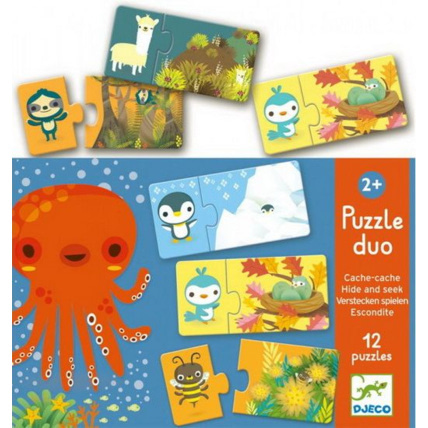 Avis Puzzle Duo Cache-cache DJECO 1