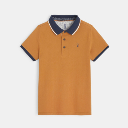 Avis Polo piqué col couleur beige garçon OKAIDI 1