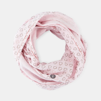 Avis Snood uni et imprimé rose fille OKAIDI 1
