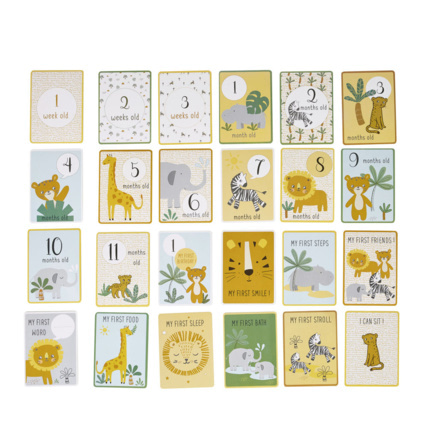 Avis Cartes étapes 12 premiers mois bébé en papier imprimé MAISONS DU MONDE 1