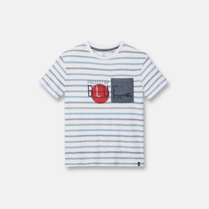 Avis T-shirt rayé bleu garçon OKAIDI 1