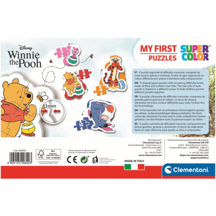 Avis Puzzle Disney Winnie The Pooh - 1x3 + 1x6 + 1x9 + 1x12 pièces Clementoni 3