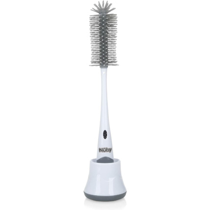 Avis Brosse de Nettoyage pour Biberon et Tétine 2 en 1 avec Support Hygiénique NUBY 1