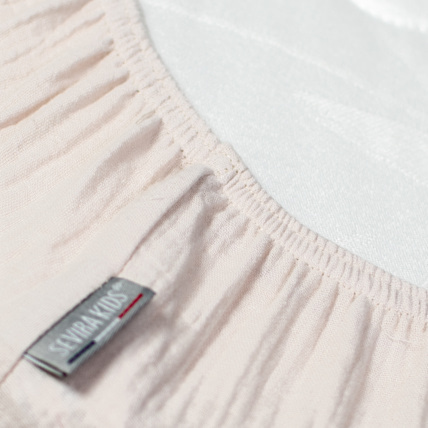 Avis Drap housse uni en gaze de coton Sevira Kids 3