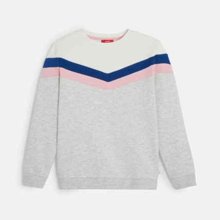 Avis Sweat-shirt tendance gris fille OKAIDI 1