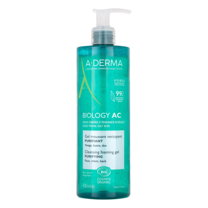 Avis Gel moussant purifiant Biology AC 400ml A-DERMA 1