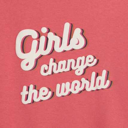 Avis Sweat-shirt à message rose fille OKAIDI 2