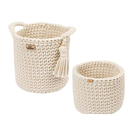 Avis Lot de 2 Paniers en Crochet Mon Lit Cabane 6