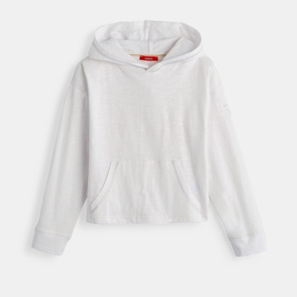 Avis T-shirt à capuche blanc fille OKAIDI 1