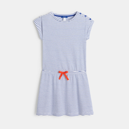 Avis Robe marinière en jersey bleue fille OKAIDI 1