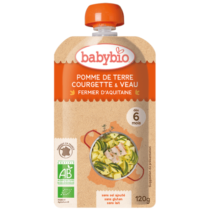 Avis Pomme de terre Courgette de Provence & Veau fermier d'Aquitaine Babybio 1
