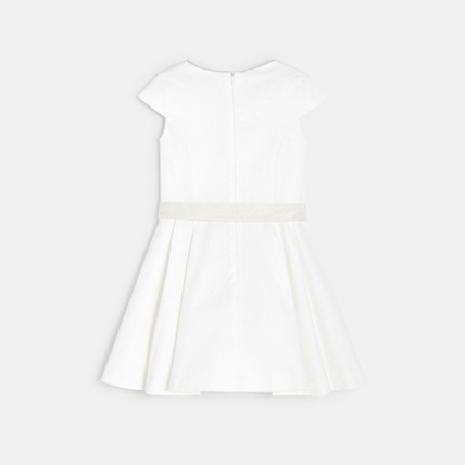 Avis Robe chic ceinturée blanche fille OKAIDI 3