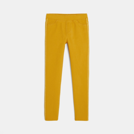 Avis Tregging en toile jaune fille OKAIDI 1