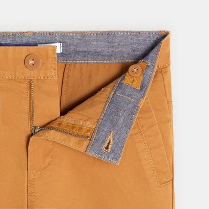 Avis Pantalon relax fit stretch beige garçon OKAIDI 3