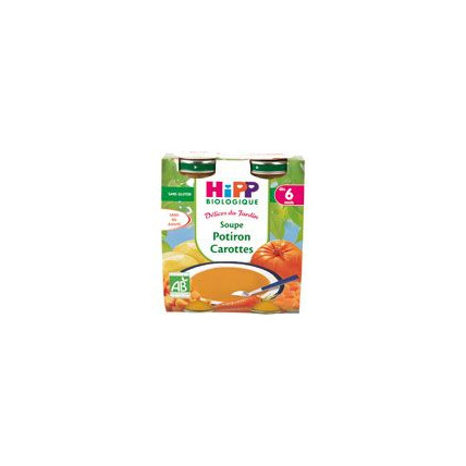 Avis Soupe aux potiron carottes 20 cl dès 6 mois HIPP 1