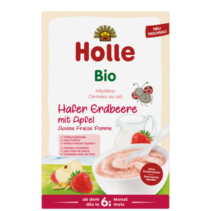 Avis Céréales au lait à la fraise et à la pomme bio Holle 1