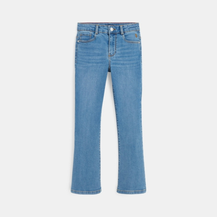 Avis Jean bootcut délavé recyclé bleues fille OKAIDI 2