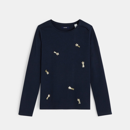 Avis T-shirt fantaisie bleu fille OKAIDI 1