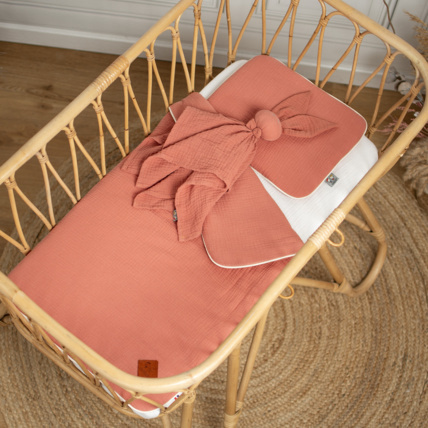 Avis Couverture et coussin en gaze de coton Sevira Kids 2