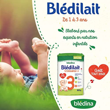 Avis Croissance 3+ Lait en Poudre pour Bébé Blédina 2