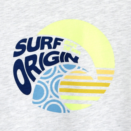 Avis T-shirt over size motif surf gris garçon OKAIDI 2