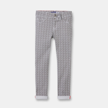 Avis Pantalon skinny imprimé gris fille OKAIDI 1